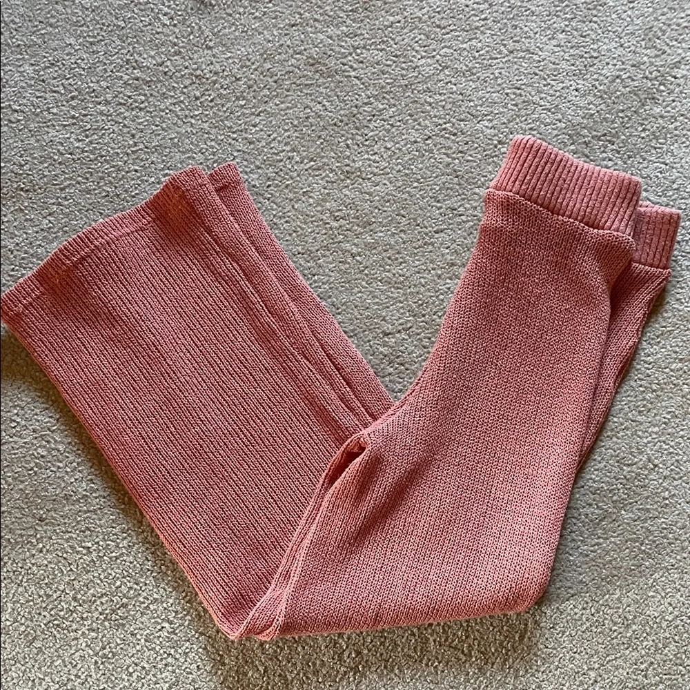 Free People Pink Knit‎ Beach Pants XS